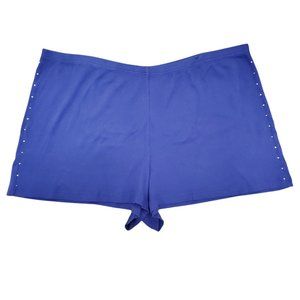 Lane‎ Bryant | Cacique Vintage Woman's Purple Gem Knit Lounge Shorts Plus 26/28
